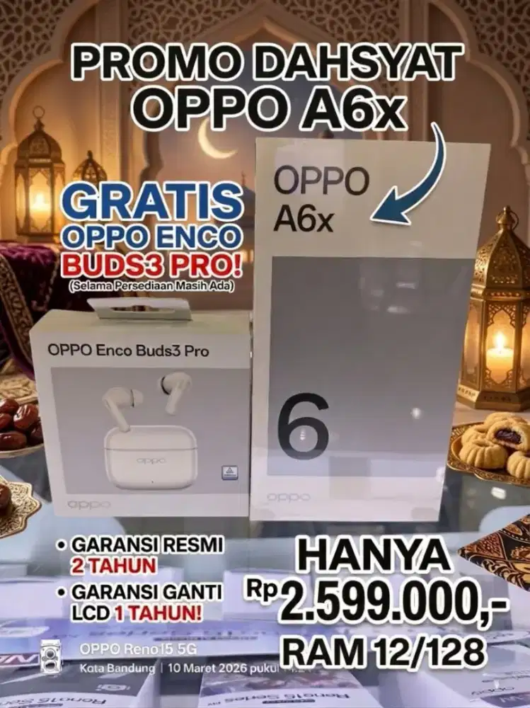 Oppo A6X Ram 12/128 Baru