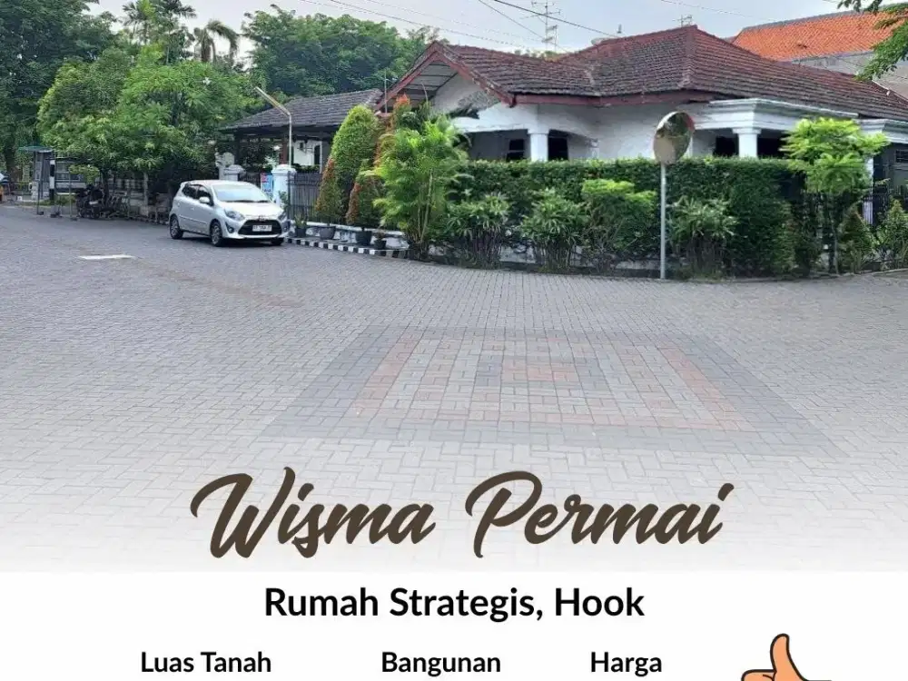 Rumah Wisma permai, 15jt-an per mtr