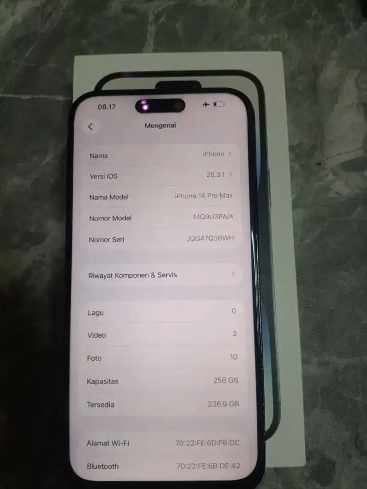 Iphone 14 promax 256 ibox