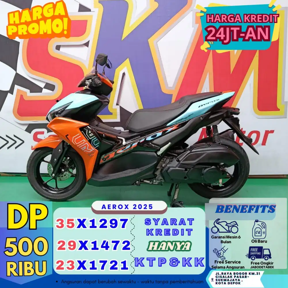 Dp 500rb kredit aerox 2025 bergaransi full
