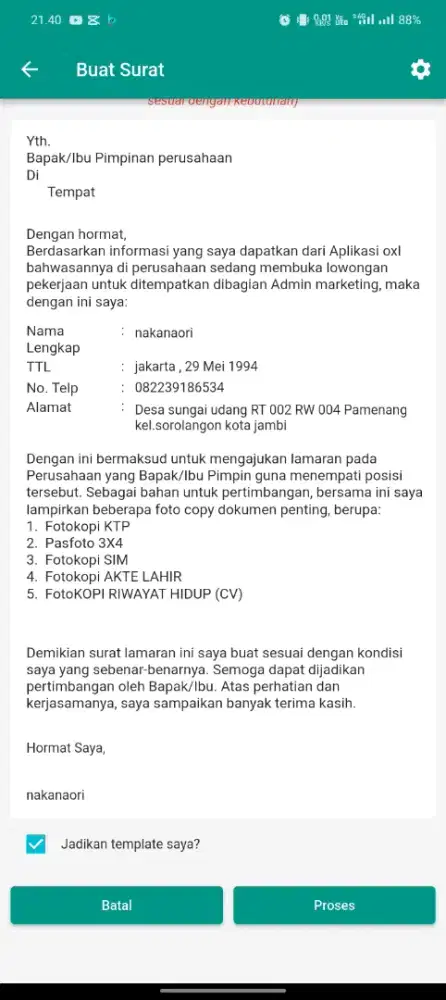 Mencari kerja an driver pribadi atau freelaen