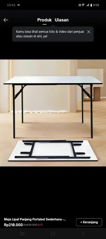 Meja lipat meja cafe maja bazar