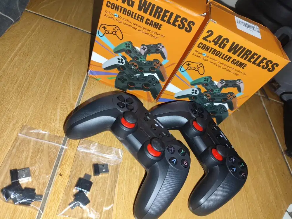 JUAL 2 STICK XBOX 2.4G WIRELESS (FREE 3PORT) ORIGINAL