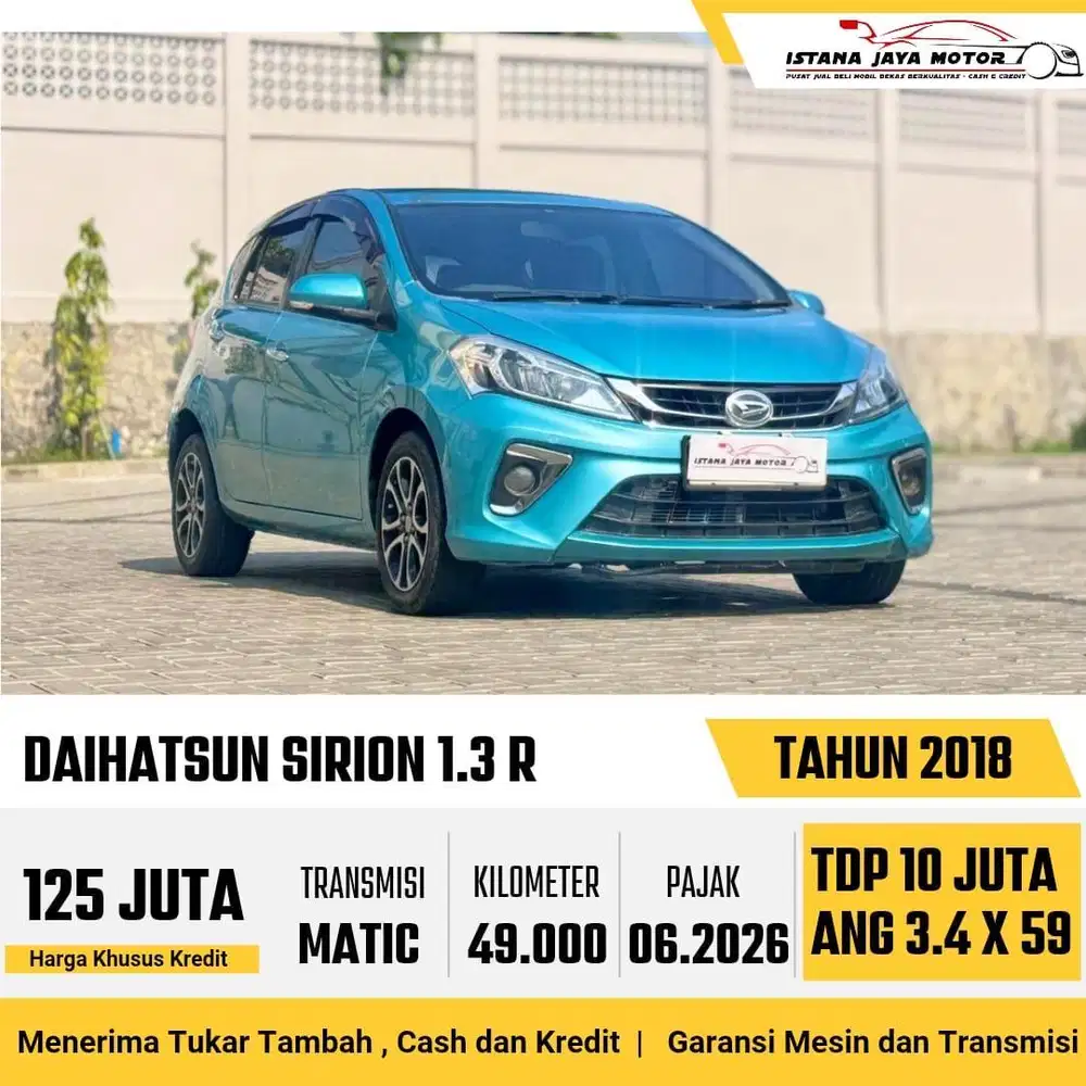 LOW KM Daihatsu Sirion 1.3 R Automatic 2018