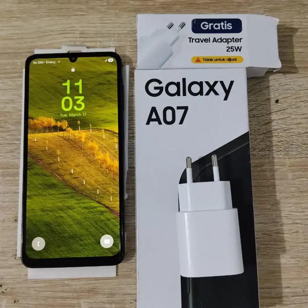 Samsung A07 8/256gb varian tertinggi fullset ADA CHARGER ORINYA