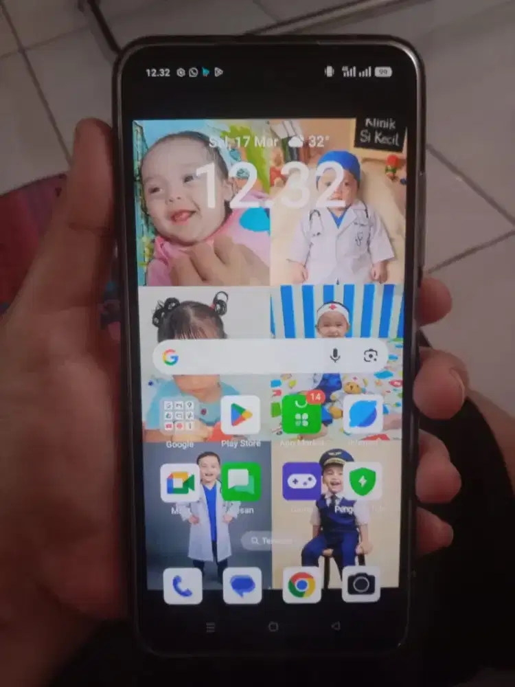 Jual hp Oppo Reno 12f fulset no minus msh garansi