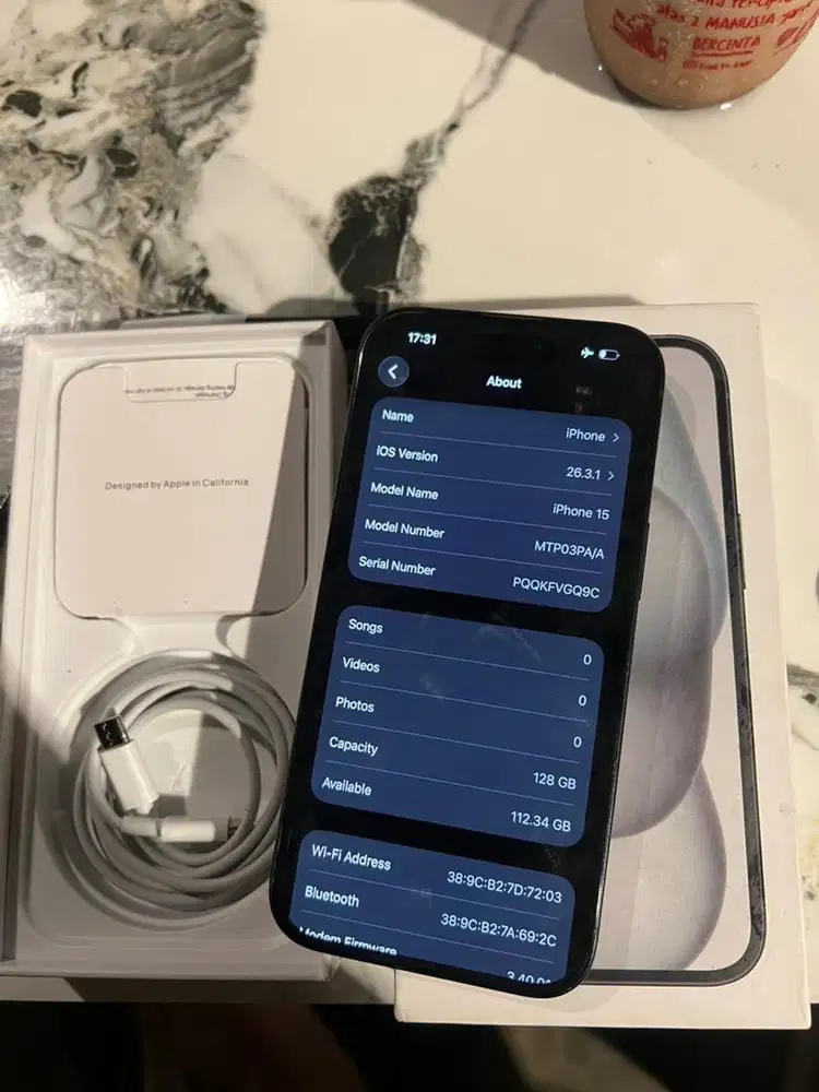 IPHONE 15 128GB RESMI IBOX