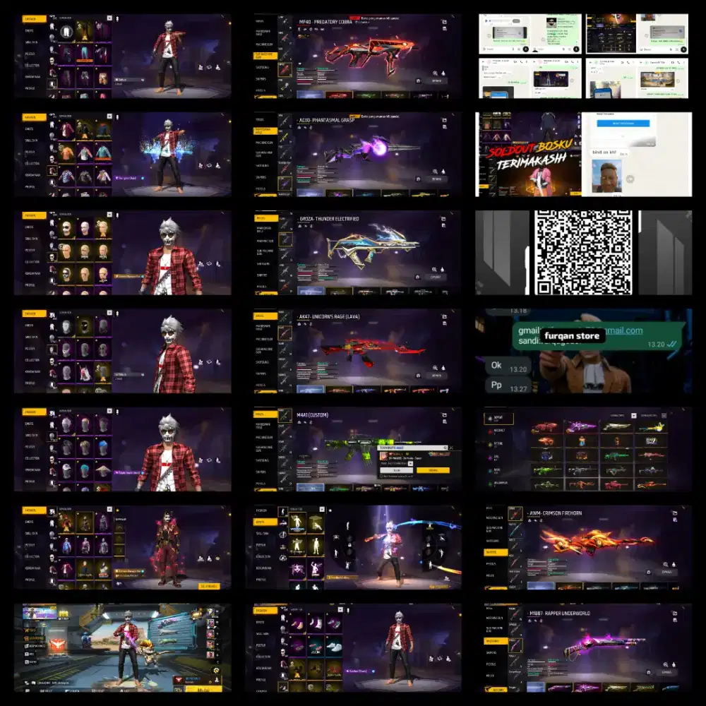 Ready stock akun game free fire buruan buy sebelum kehabisan stock