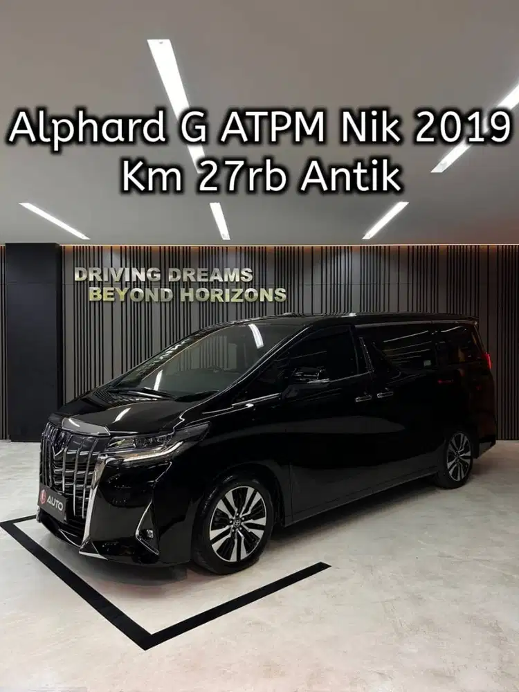 Toyota Alphard 2.5 G ATPM 2019 Hitam Km27rb D1153AIC