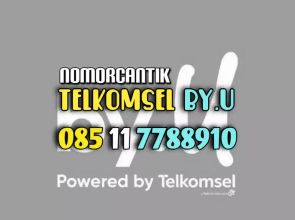 (bisa COD) Nomor Cantik Kartu TELKOMSEL by.U byU HOKI NAIK 78910  #09