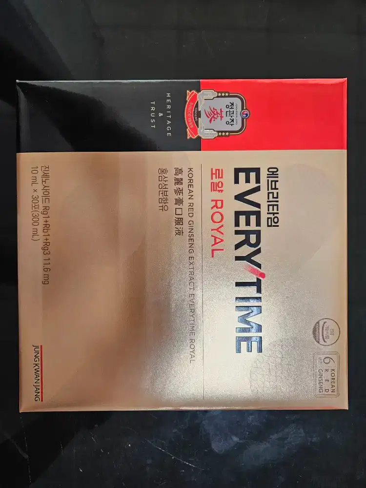 Korea Red Ginseng Extract Everytime Royal Original dan Segel