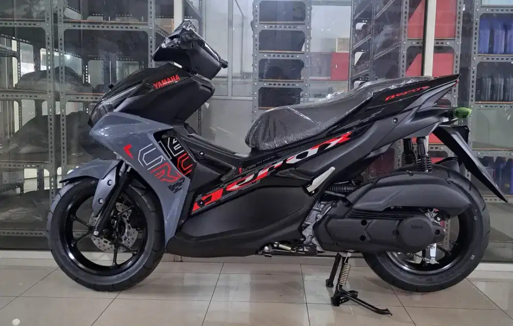 [ Motor Baru ] New aerox 155cc vva hitam abu