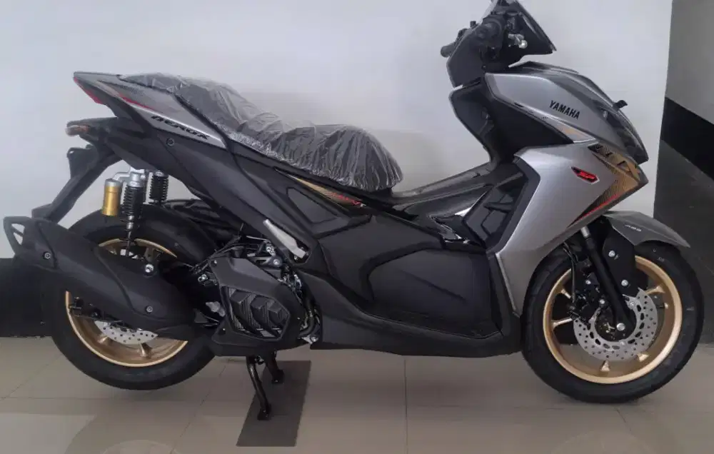 [ Motor Baru ] aerox alfha turbo abs keyles conected navigator silver