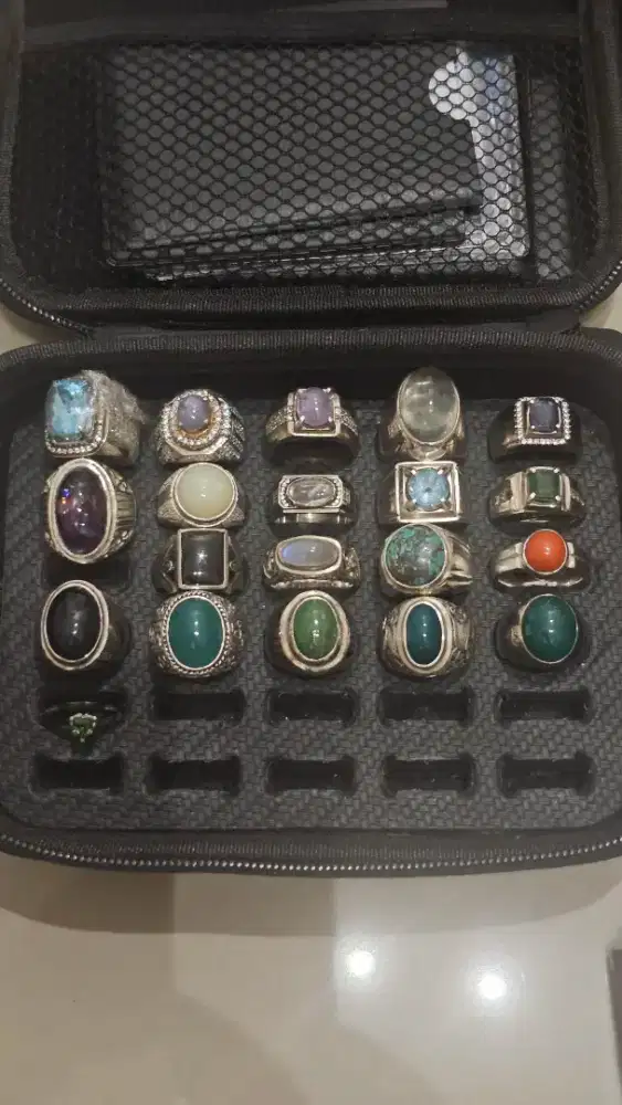 Batu permata perak dan akik borongan semua