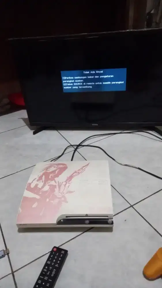 Playstation 3 500 GB dan tv samsung 32 inchi