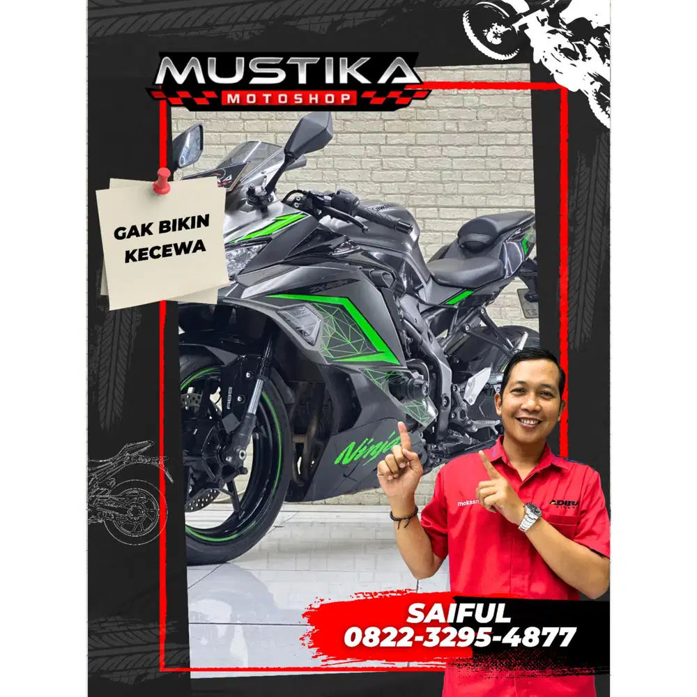 Odo 6rb Istimewa!!Kawasaki ZX25R 2022 Warna Favorit Mulus-Mustika