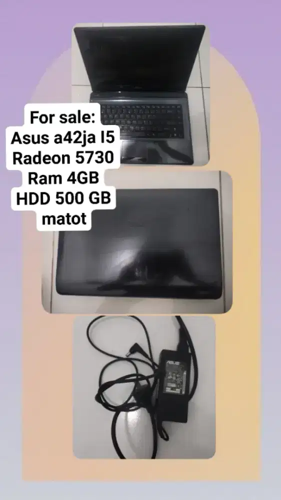 Asus a42ja i5 RAM 4 GB (matot)