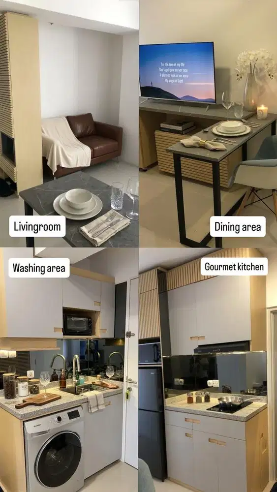 TURUN HARGA 2BR FullFurnish Apartemen Urbantown Serpong Urban Town BSD