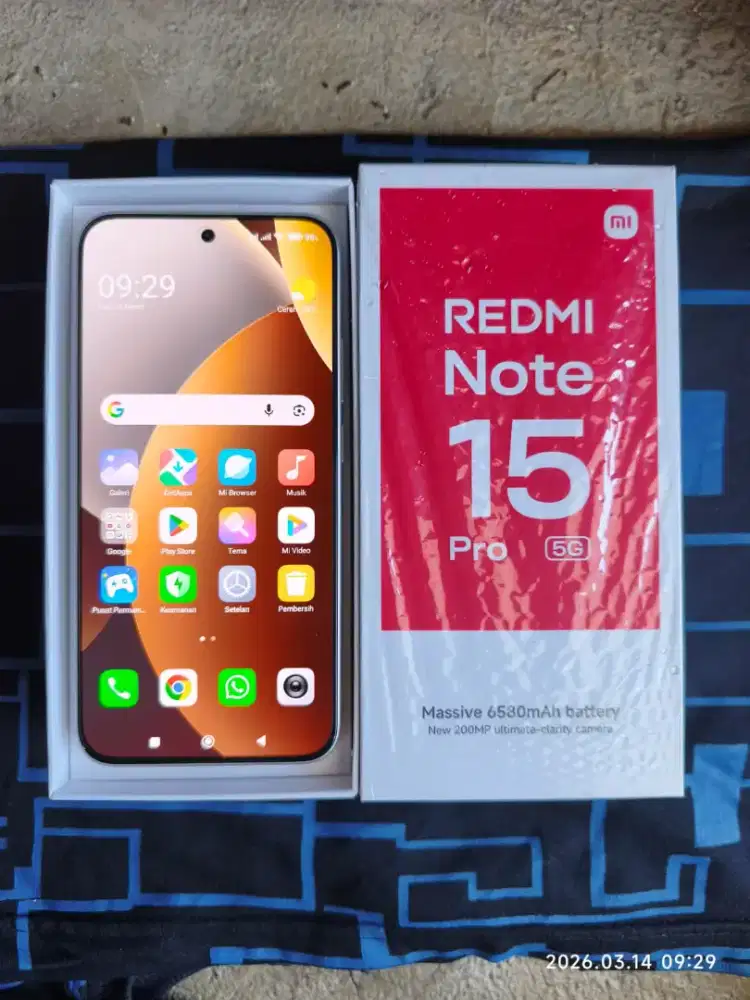 Redmi Note 15 Pro 5G 8/256 Fullset ori segel mulus garansi ON 2027