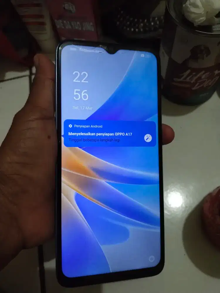 Oppo A17   6/128  minus retak dikit aman normal nokendala