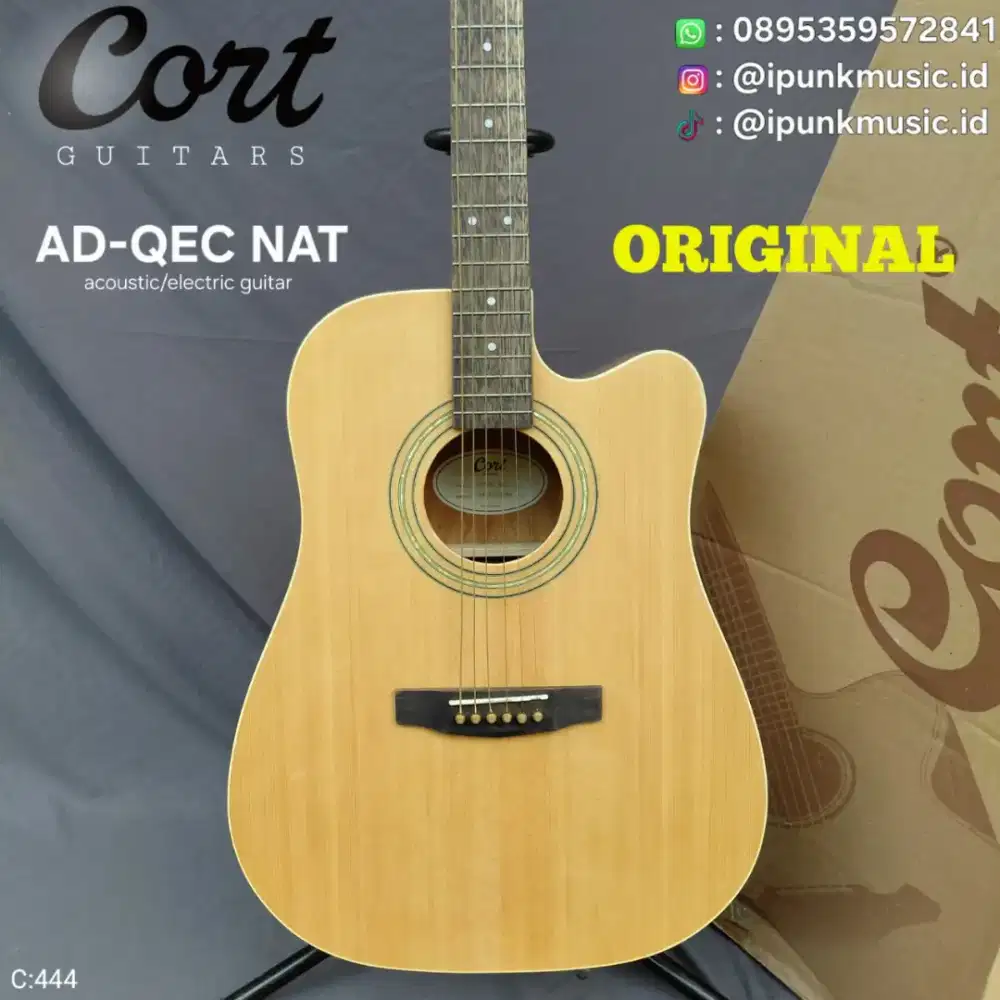 Cort AD-QEC NAT Original Gitar Akustik Elektrik Cut away Like New