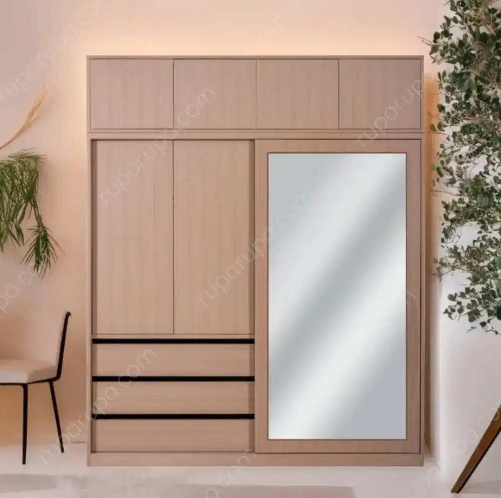 Informa Levon Lemari Pakaian - Cokelat