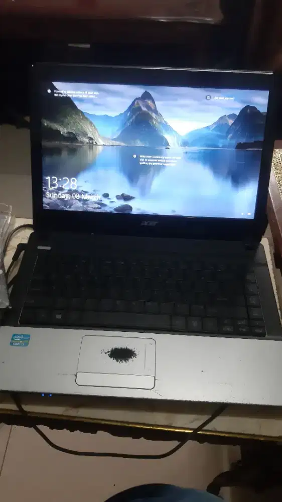 Laptop Acer core i3 gen 2 normal batt 1jaman
