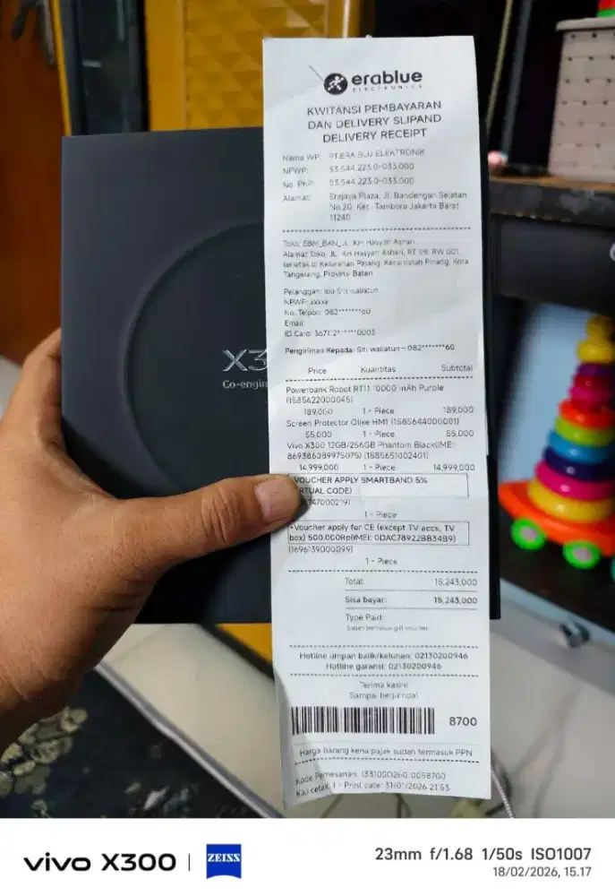 Vivo x300 garansi resmi vivo indonesia
