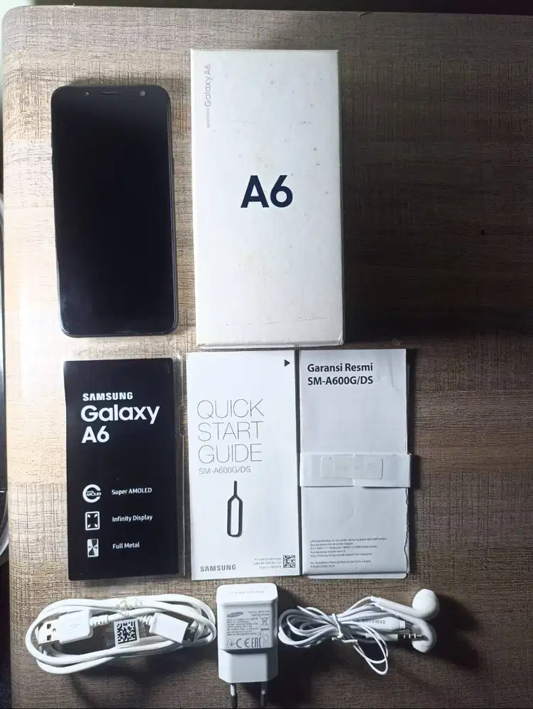 SAMSUNG GALAXY A6  3/32GB (Black) Fullset - Preloved