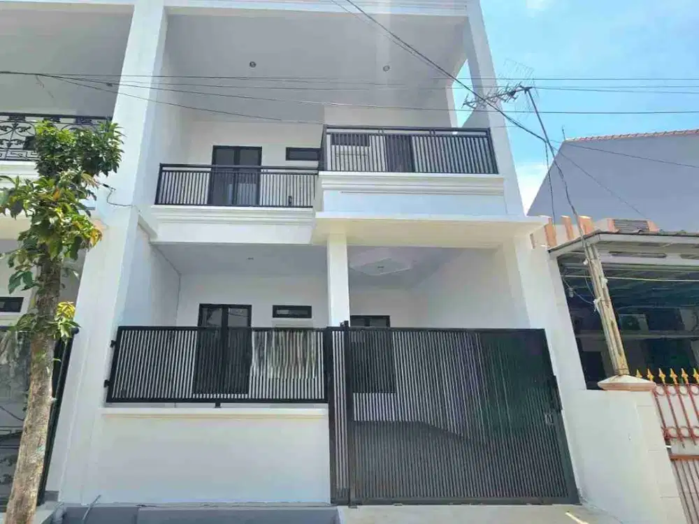 rumah 2 lantai baru renovasi di harapan indah bekasi