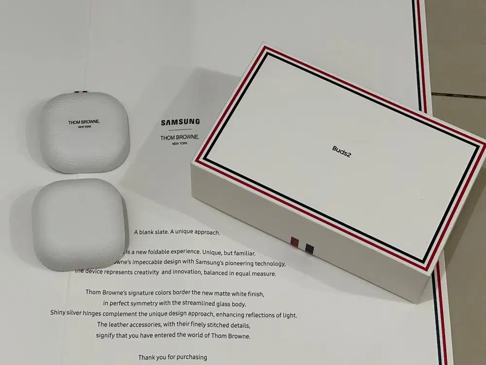 Galaxy Buds 2 Thom Browne mewah fullset gress ex resmi SEIN FE Fit Pro