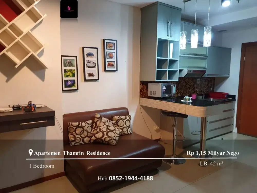 Dijual Apartement Thamrin Residence 1BR Mid Floor FF