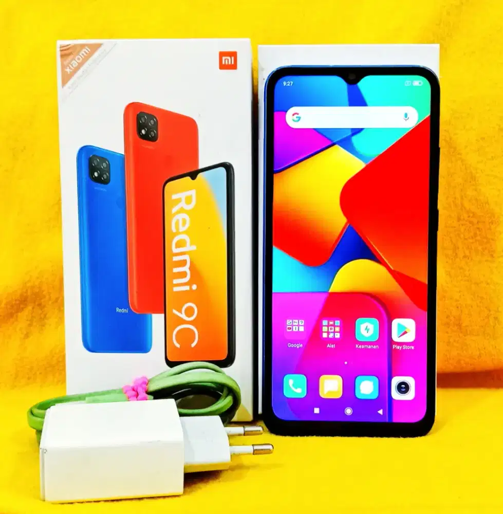 REDMI 9C 4/64GB LENGKAP SIAP PAKAI