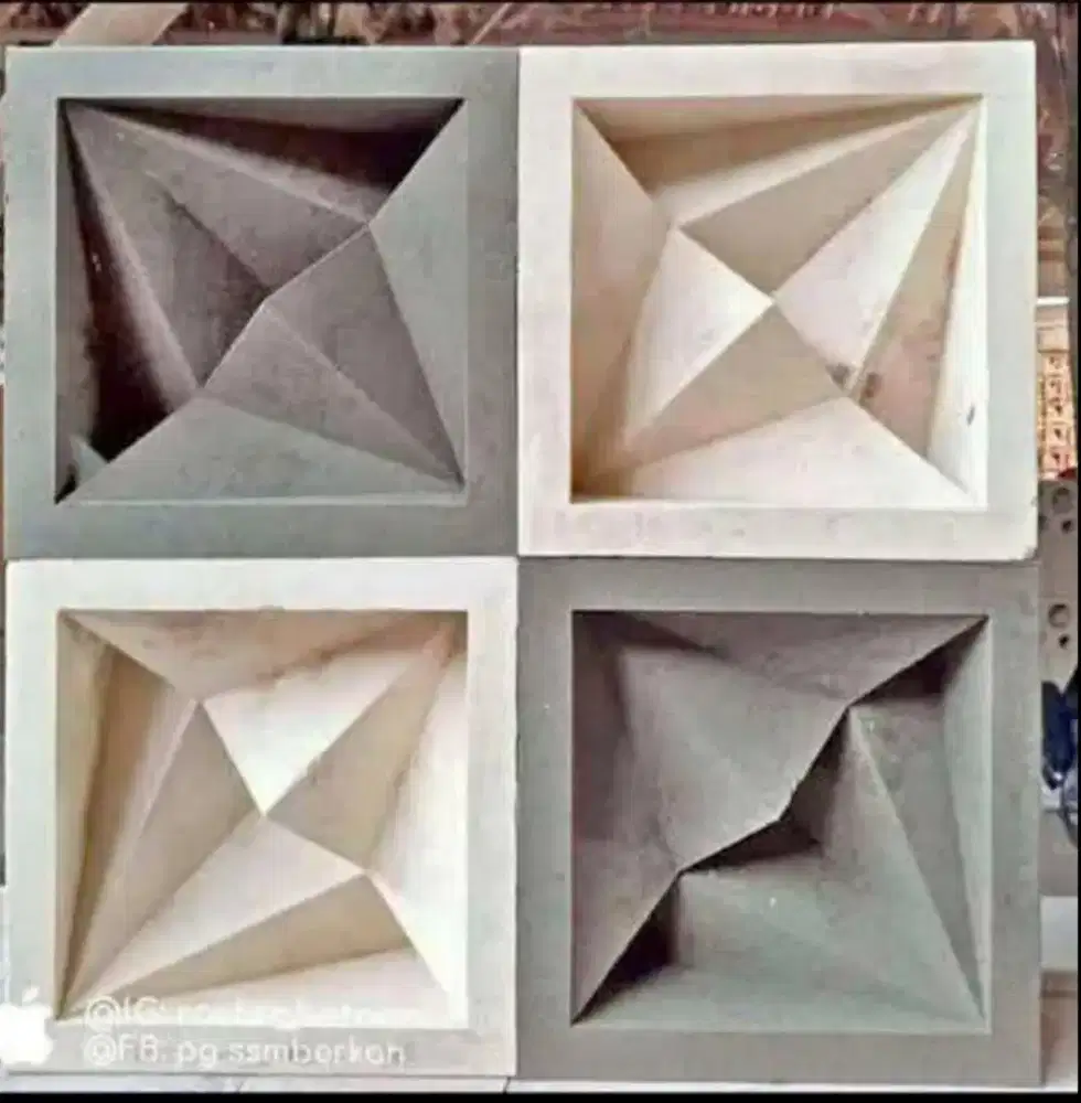 Roster beton minimalis berbagai macam motif