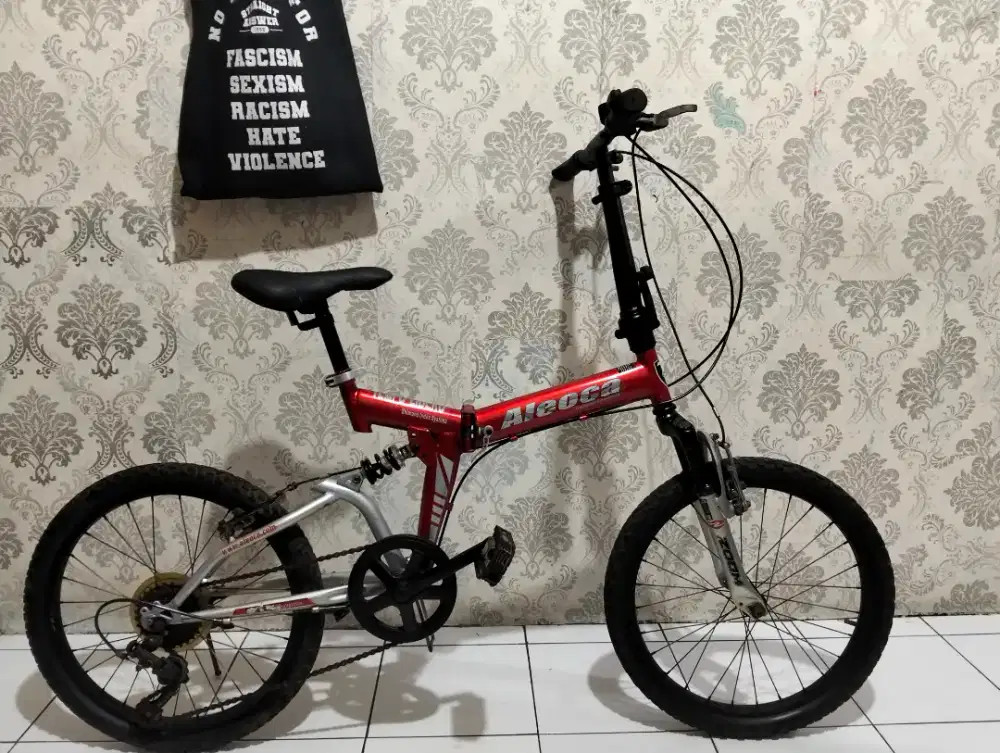 Aleoca sepeda lipat jumper ukuran 20 untuk umur 5-17 tahun