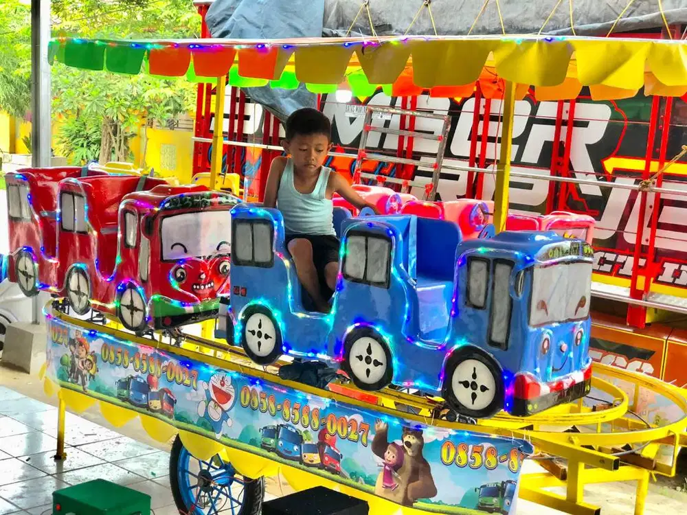 Odong-odong kereta panggung tayo double jok full set siap pakai