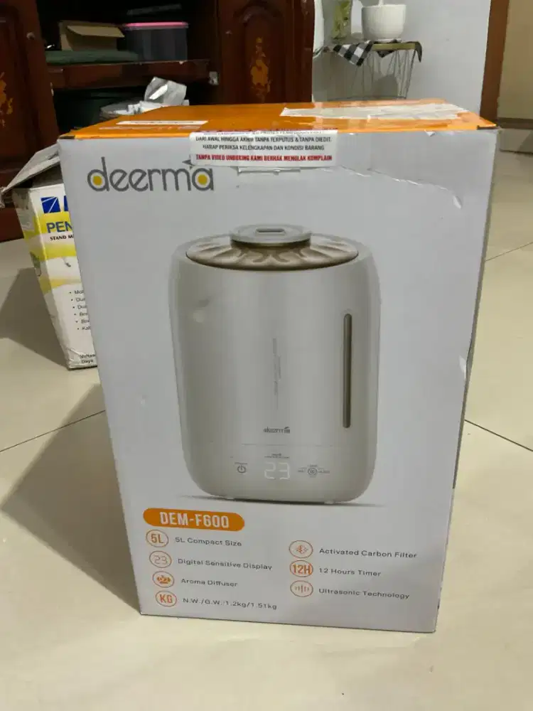 DEERMA ULTRASONIC HUMIDIFIER BNIB