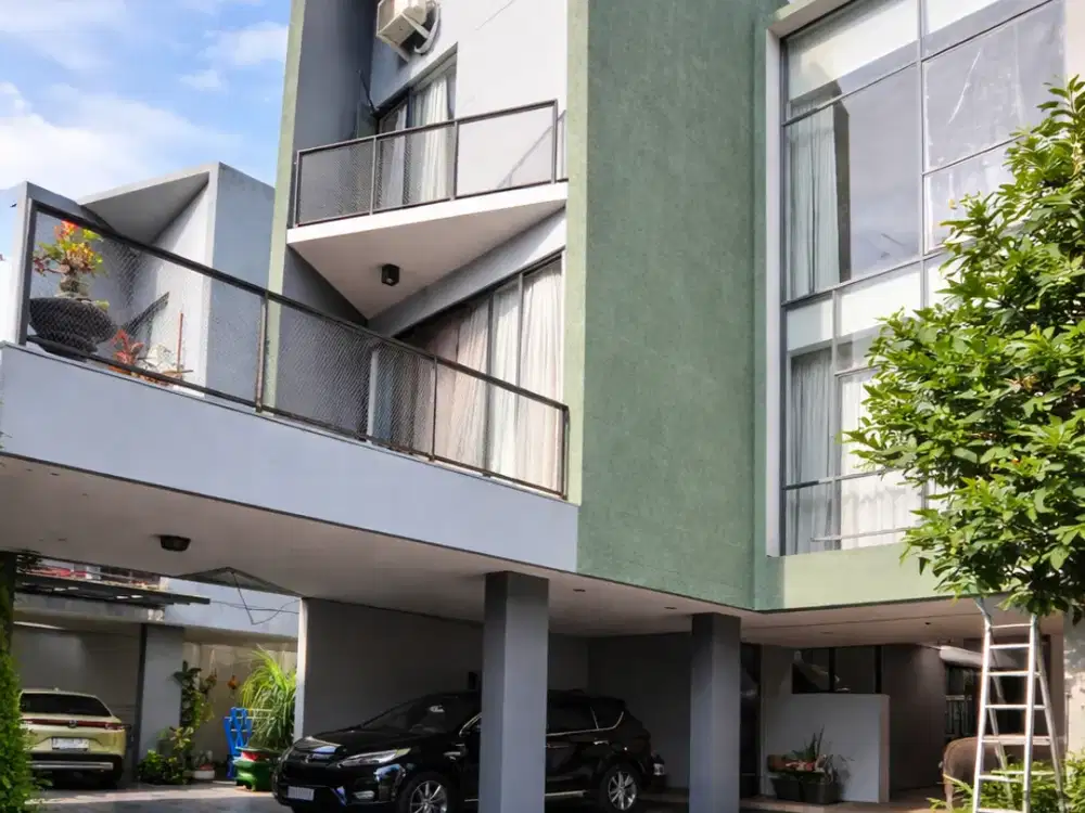 Rumah Modern Classic Minimalis 4 Lantai Dekat MRT di Lebak Bulus Jaksel PR 15161