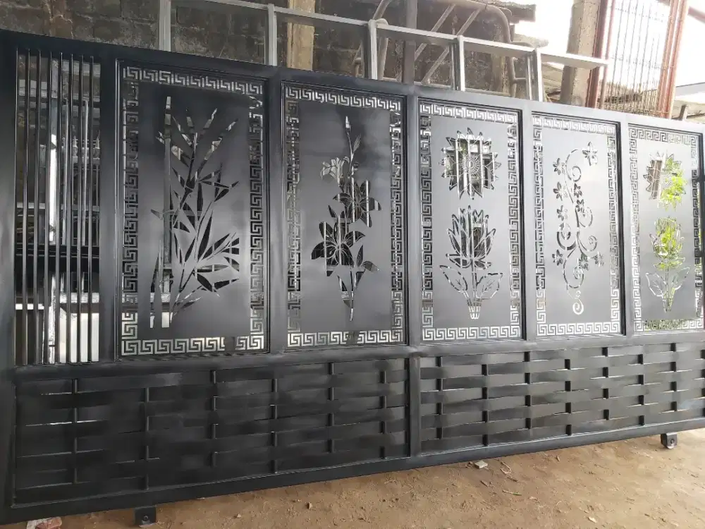 Pagar Cutting laser dan pagar minimalis