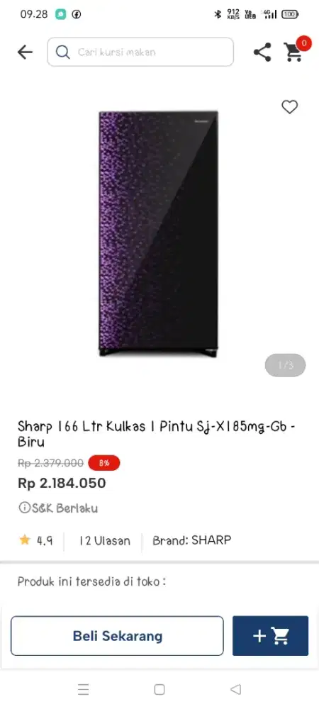 Promo kulkas 1 pintu