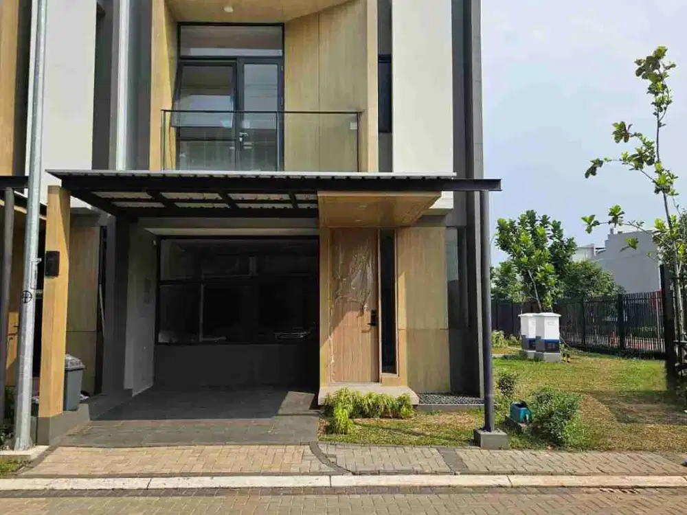 DIJUAL MURAH RUMAH BARU BSD CITY FULL FURNISED POSISI HOEK LUAS 99 M2