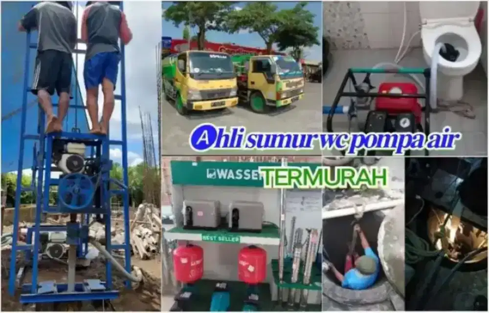 Jasa/ tukang service servis pompa air Sumur bor gali suntik sedot wc