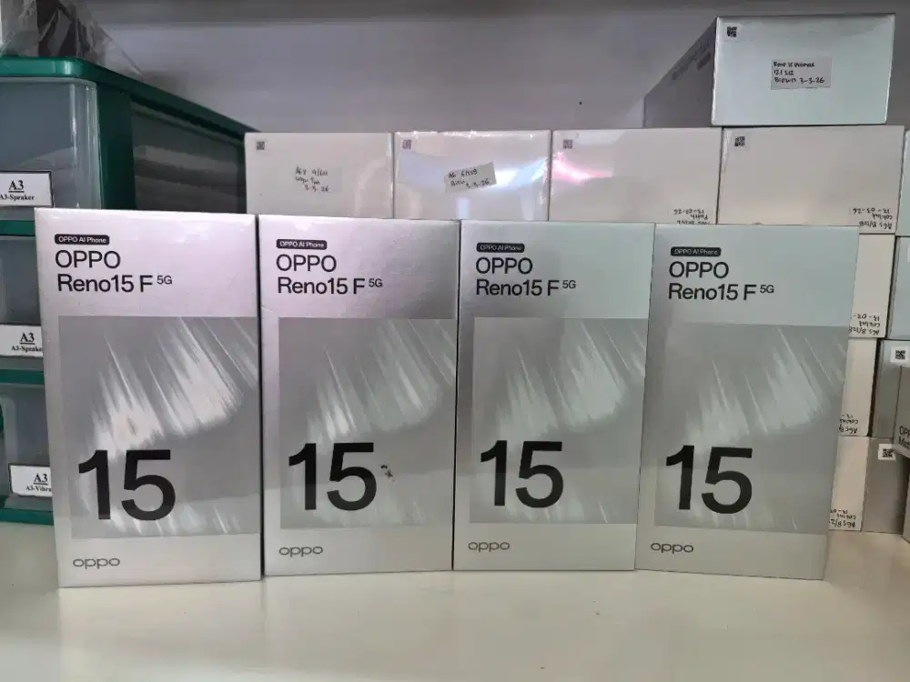 Oppo Reno 15F 5G Segelbox Resmi