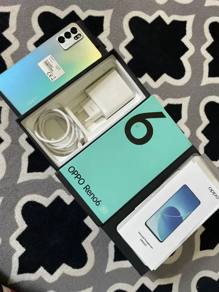 Oppo Reno 6 5G 8/128 GB Fullset Mulus