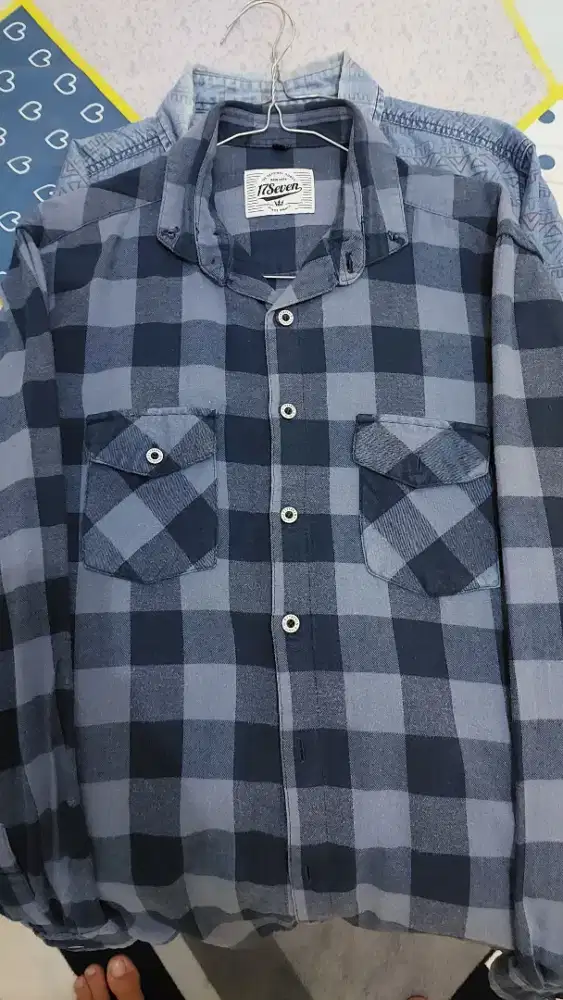 Flanel casual pria