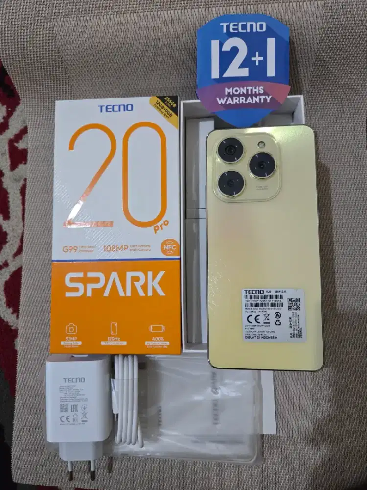 Tecno spark 20pro 12/256 GB