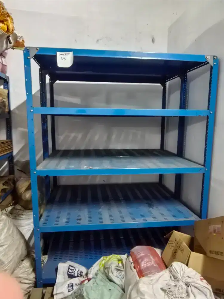 DIJUAL RAK GUDANG BAJA TEBAL DAN KOKOH 5 SUSUN 200×50×200