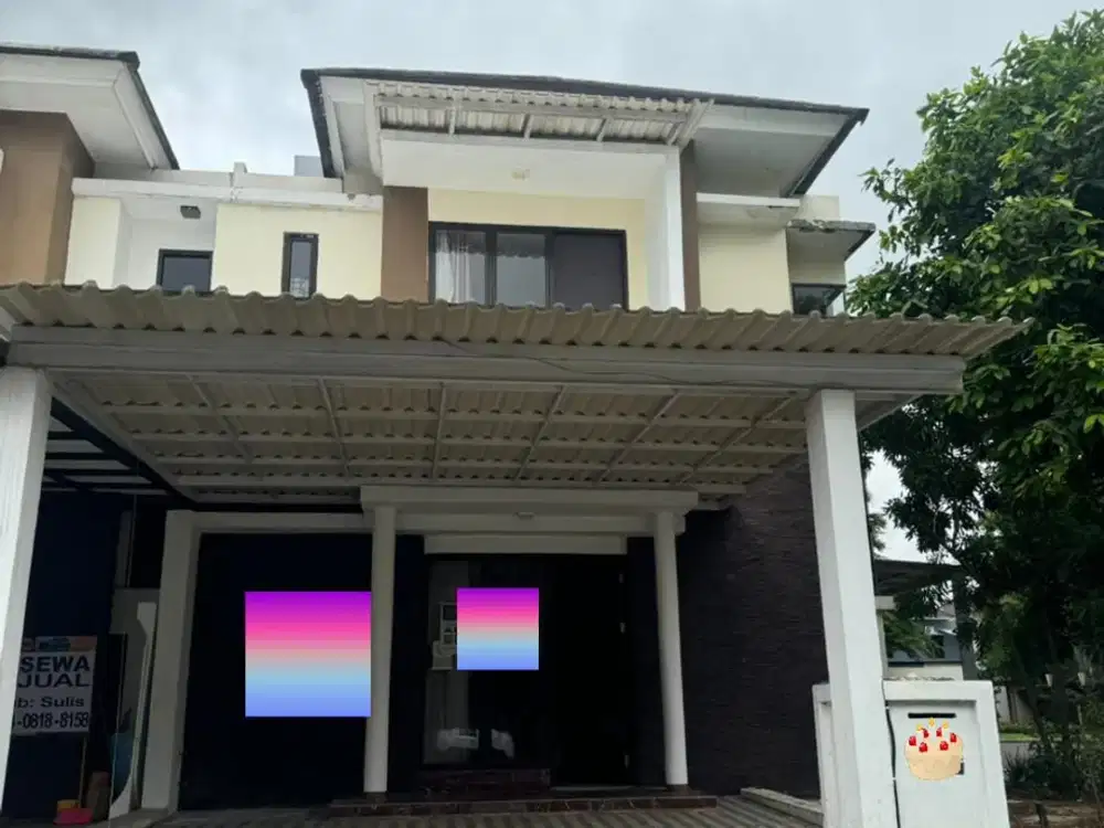 DISEWAKAN RUMAH HOOK DI CLUSTER ASERA HARAPAN INDAH BEKASI