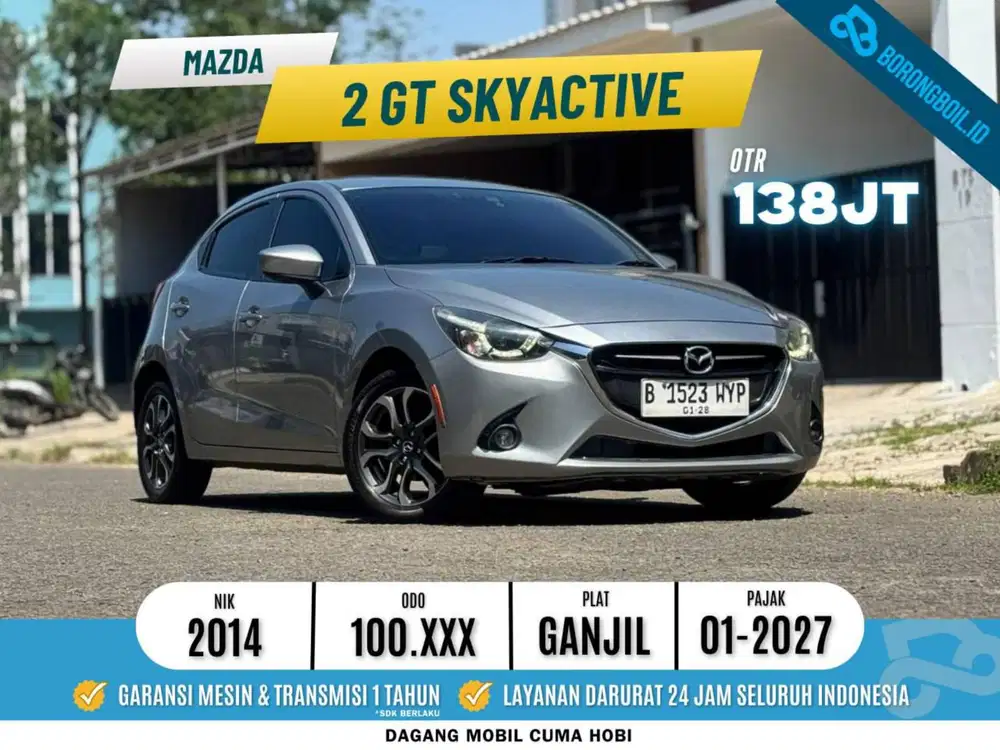 Mazda 2 GT Skyactive 2014 Silver Metalik