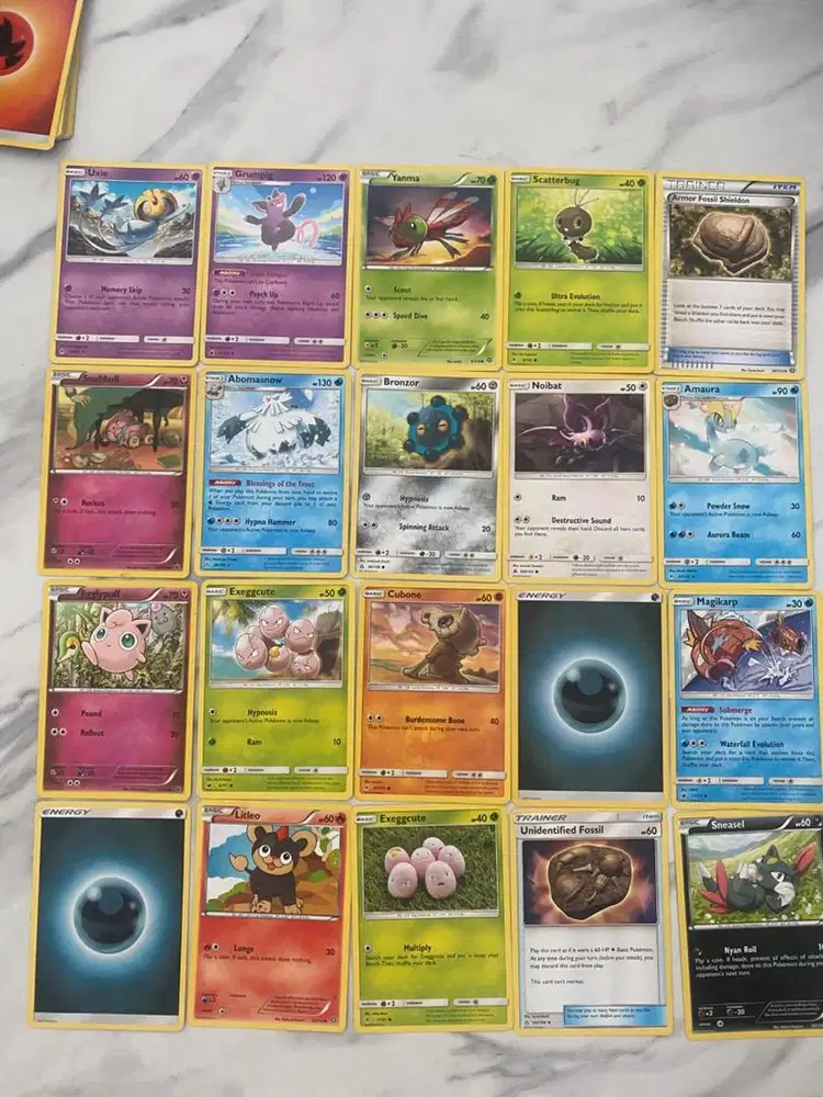 Pokemon card and chip